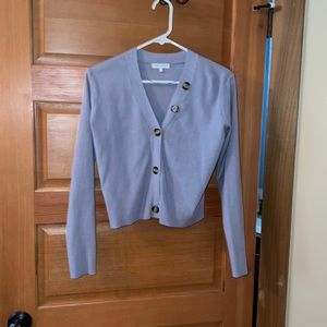 Lavender cropped cardigan